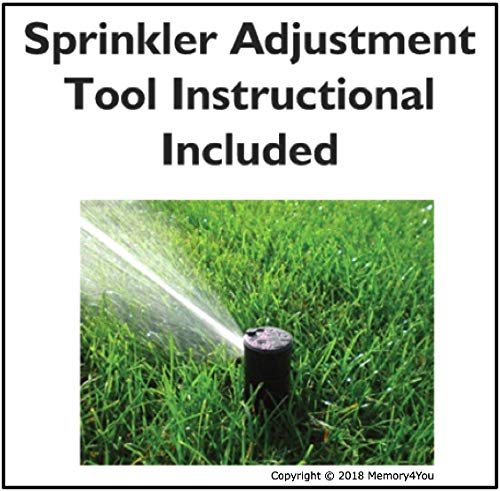 BUILT TO LAST! 4 Pack Hunter PGP Rotor Adjustment Tool - PGP Sprinkler Keys/Rotor Tool/PGP Adjustment Tool  Hunter Irrigation Sprinkler Key Adjustment Wrench Fits: PGP  PGJ  I20  I25  I40 Heads + LED Keychain - Image 4